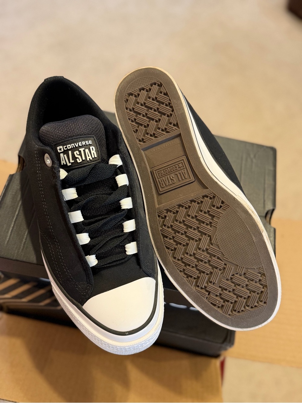 Converse Black and White Low-Top Men's Sneakers